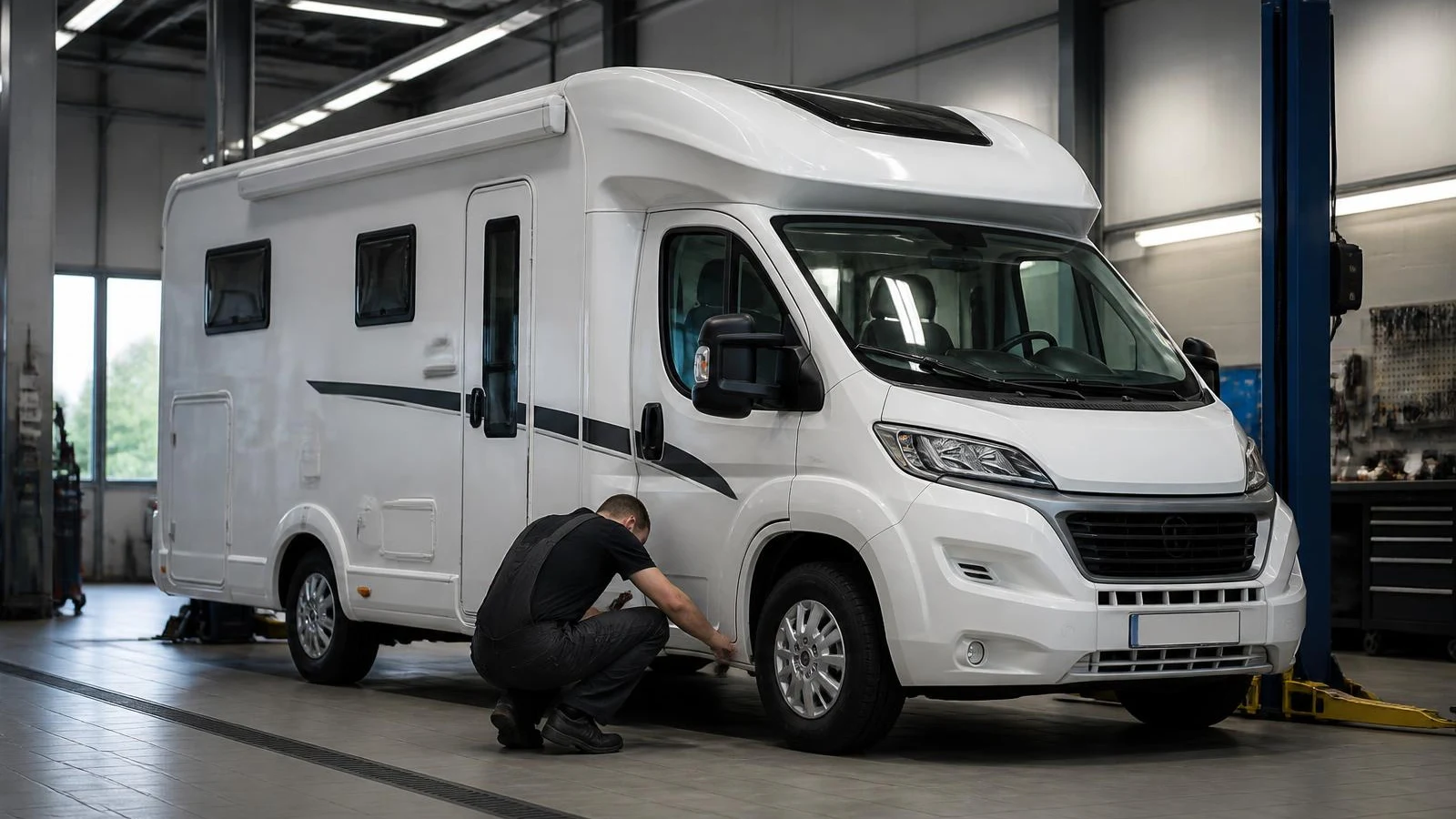 Obytný vůz a karavan při servisní prohlídce v Autoservisu MH